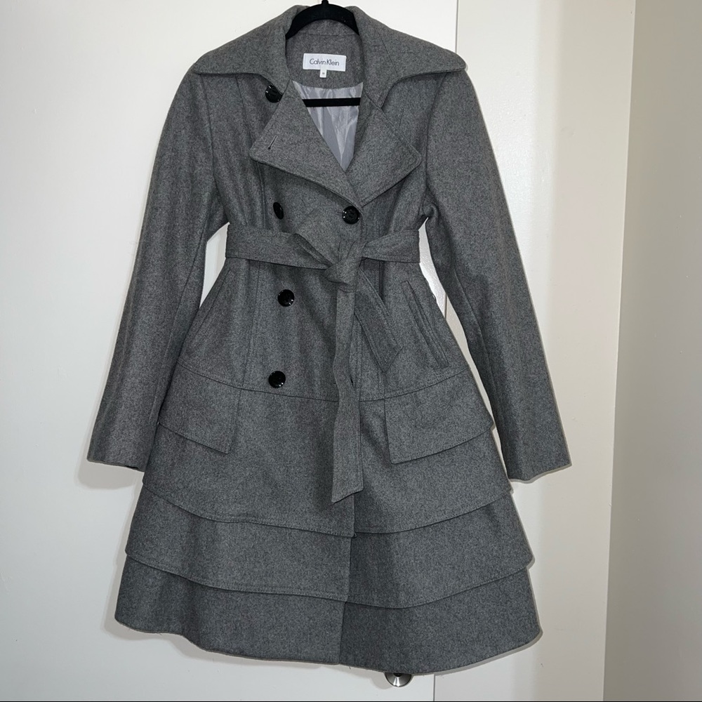 Gray Calvin Klein coat